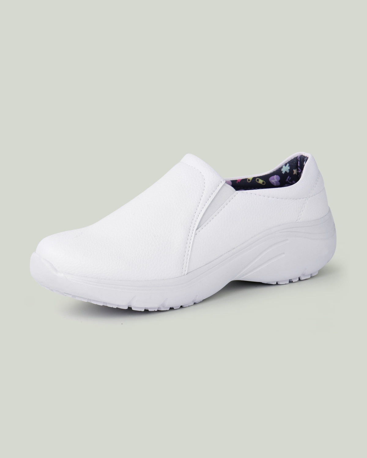 Hawkwell Women's Nurse Shoes-Casey White Heart - Main Image