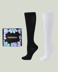 Compression Socks - Velvita Black/White