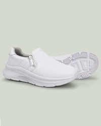 Arch Support Nurse Shoes-Caliva White Diamond