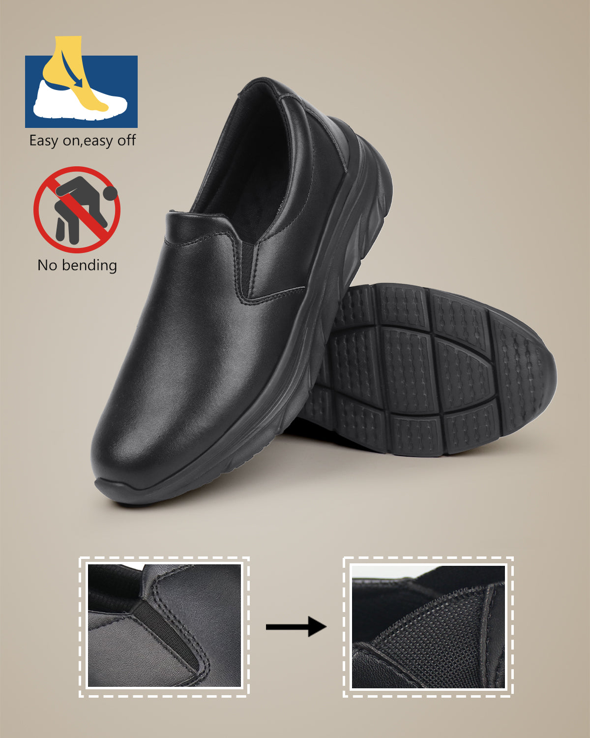 Hawkwell Men's Nurse Shoes - Accio White