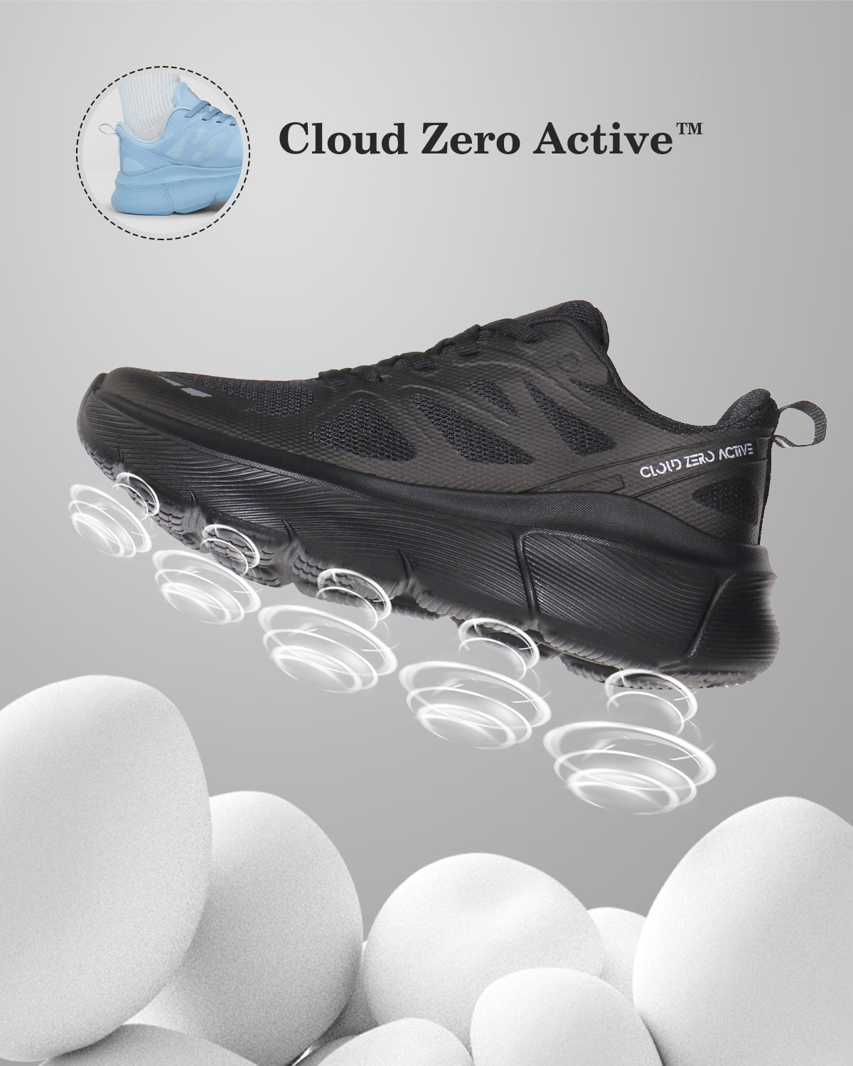 Cloud Zero Active Sneaker - Lekika Black