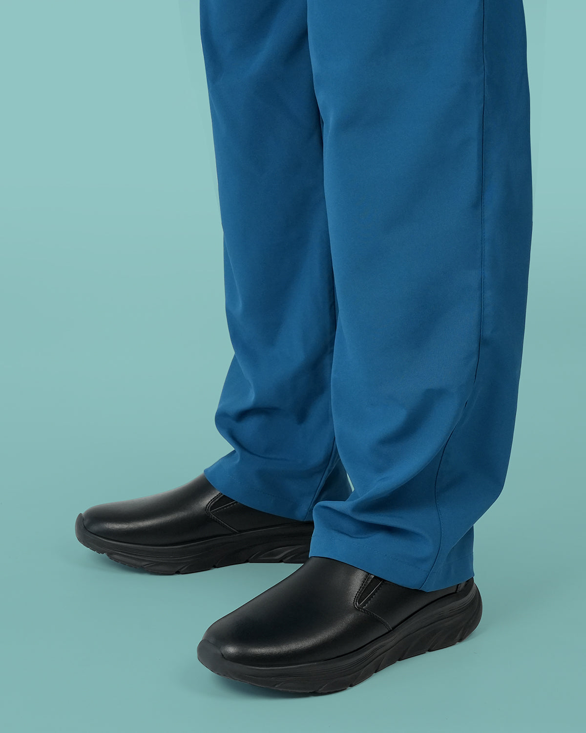 アンヌーク anuke Ecoleather Heel Slip-ons 38 Hawkwell Men's Nurse Shoes - Accio White