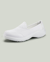 Hawkwell Women's Nurse Shoes-Nitya White