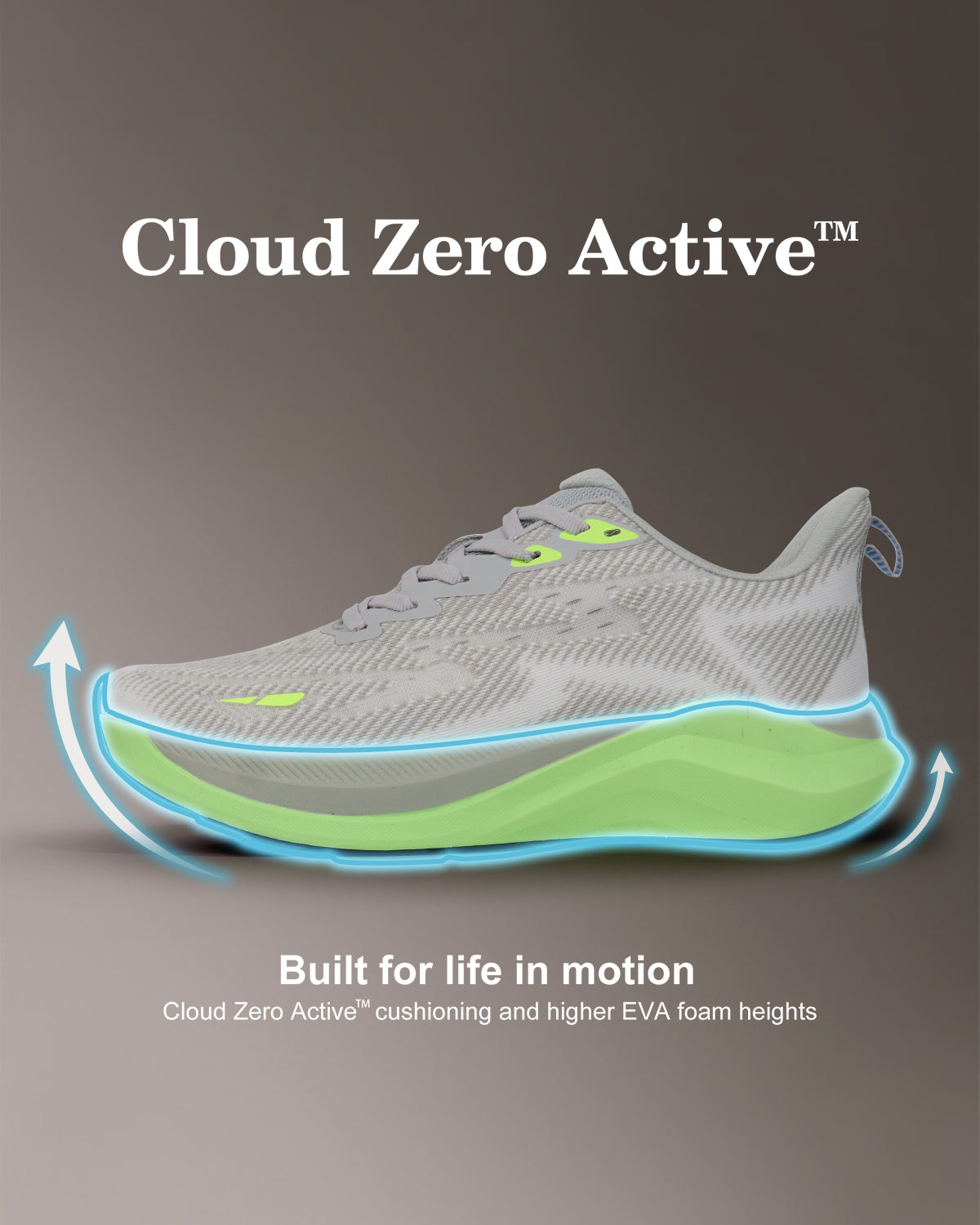 Cloud Zero Active Sneaker - Cushy Grey Green