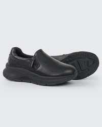 Arch Support Nurse Shoes-Caliva Black Diamond