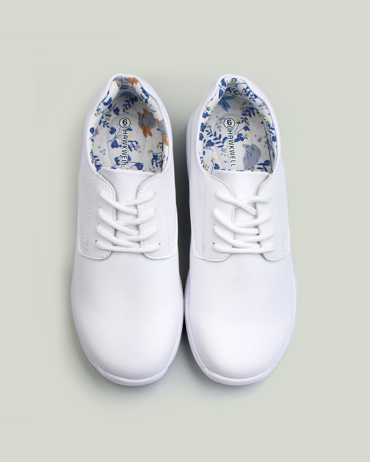 Hawkwell Women's Nurse Shoes -Bregella White Flower
