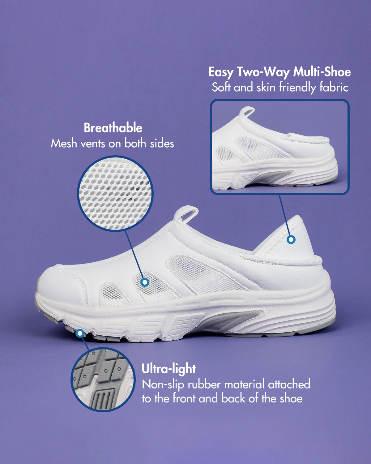 For Nurses White Nursing Shoes No Mesh Nurse Shoes Women Bandage