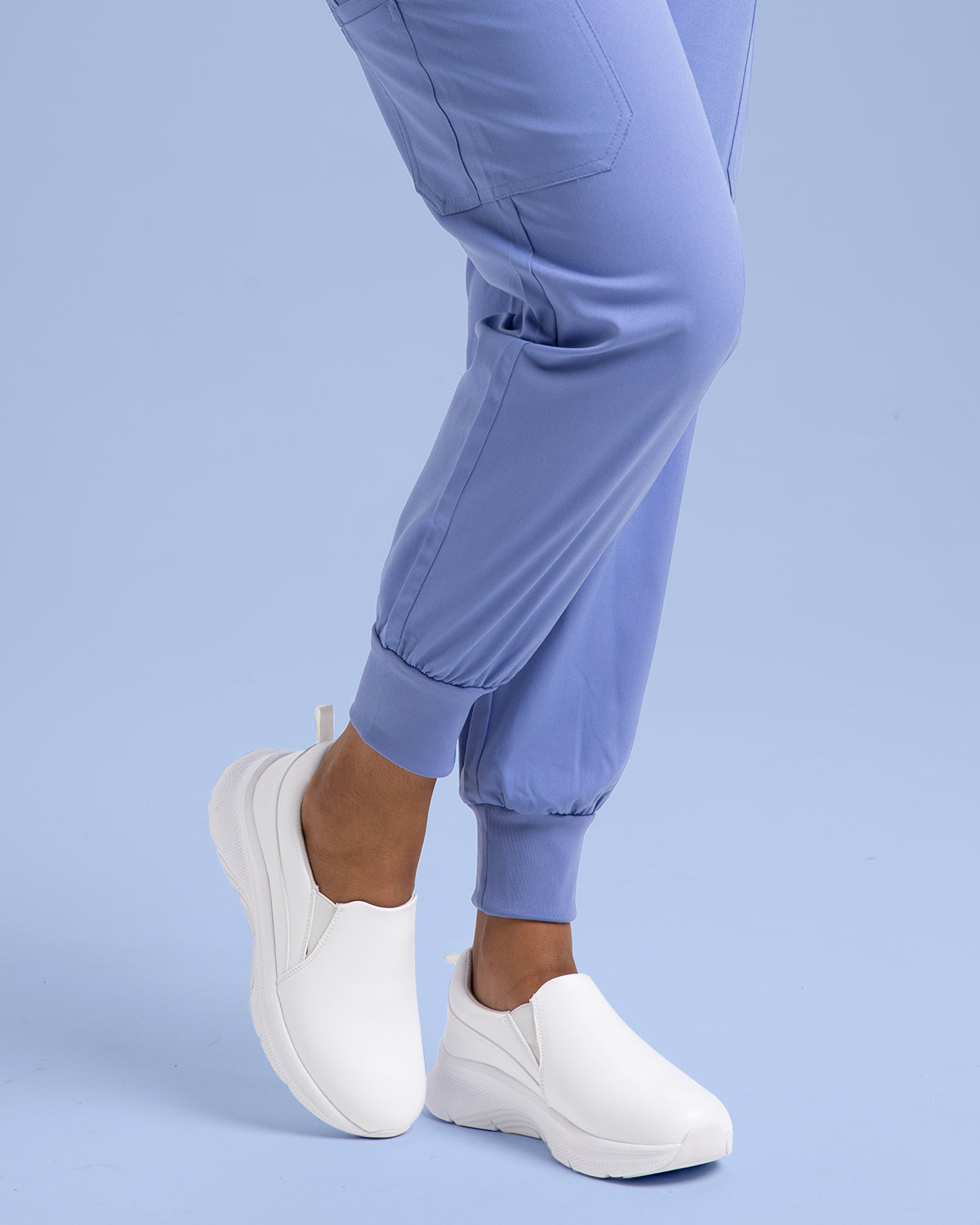 Hawkwell Women's Arch Support Nurse Shoes-Gloffy White