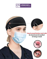 Hawkwell Unisex Scrub Cap - Osiria Black/Heart